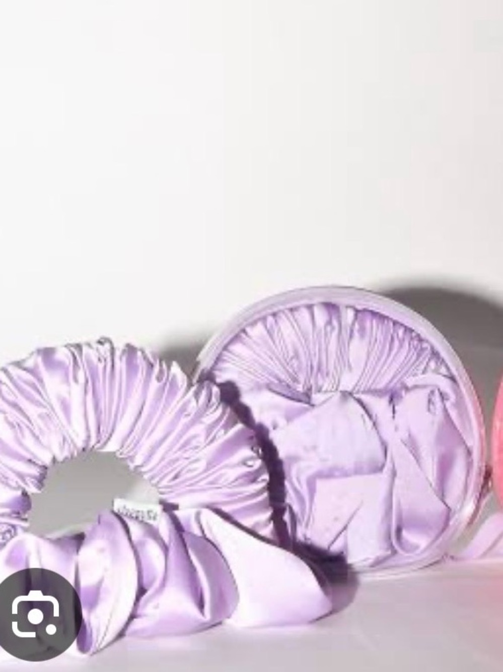 The Sleepy Tie Hair Scrunchie Size Small in Dream Special Edition Lilac Lavender - Picture 4 of 6